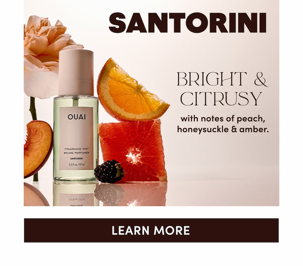 Santorini | Bright & citrusy with notes of peach, honeysuckle & amber.