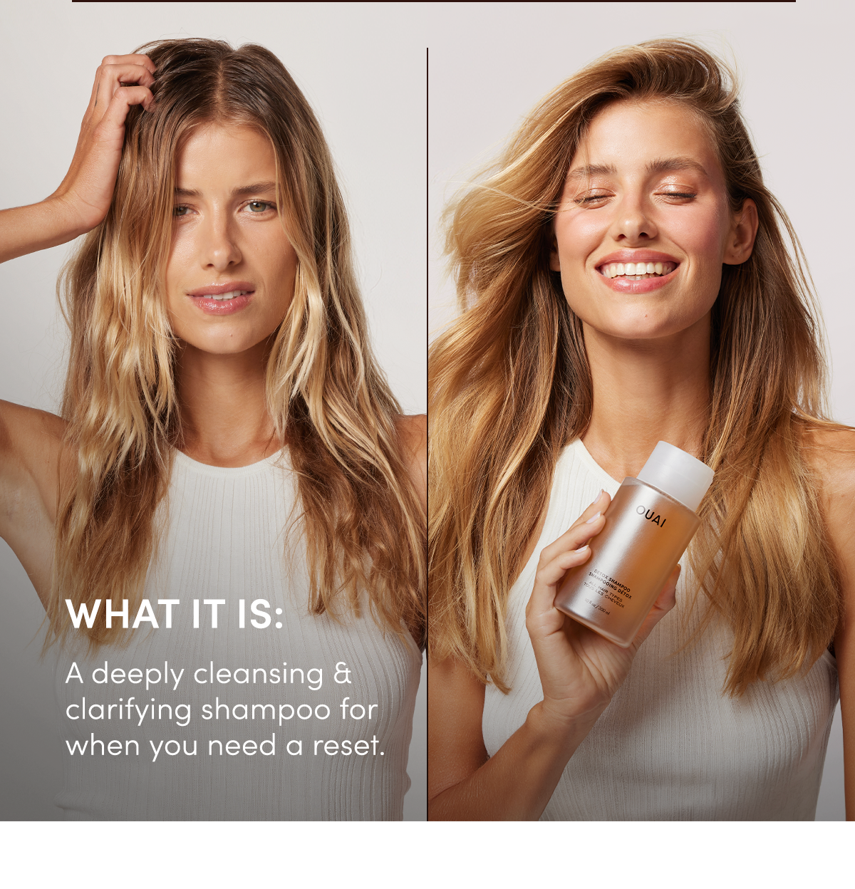 WHAT IT IS: A deeply cleansing & clarifying shampoo for when you need a reset.. 