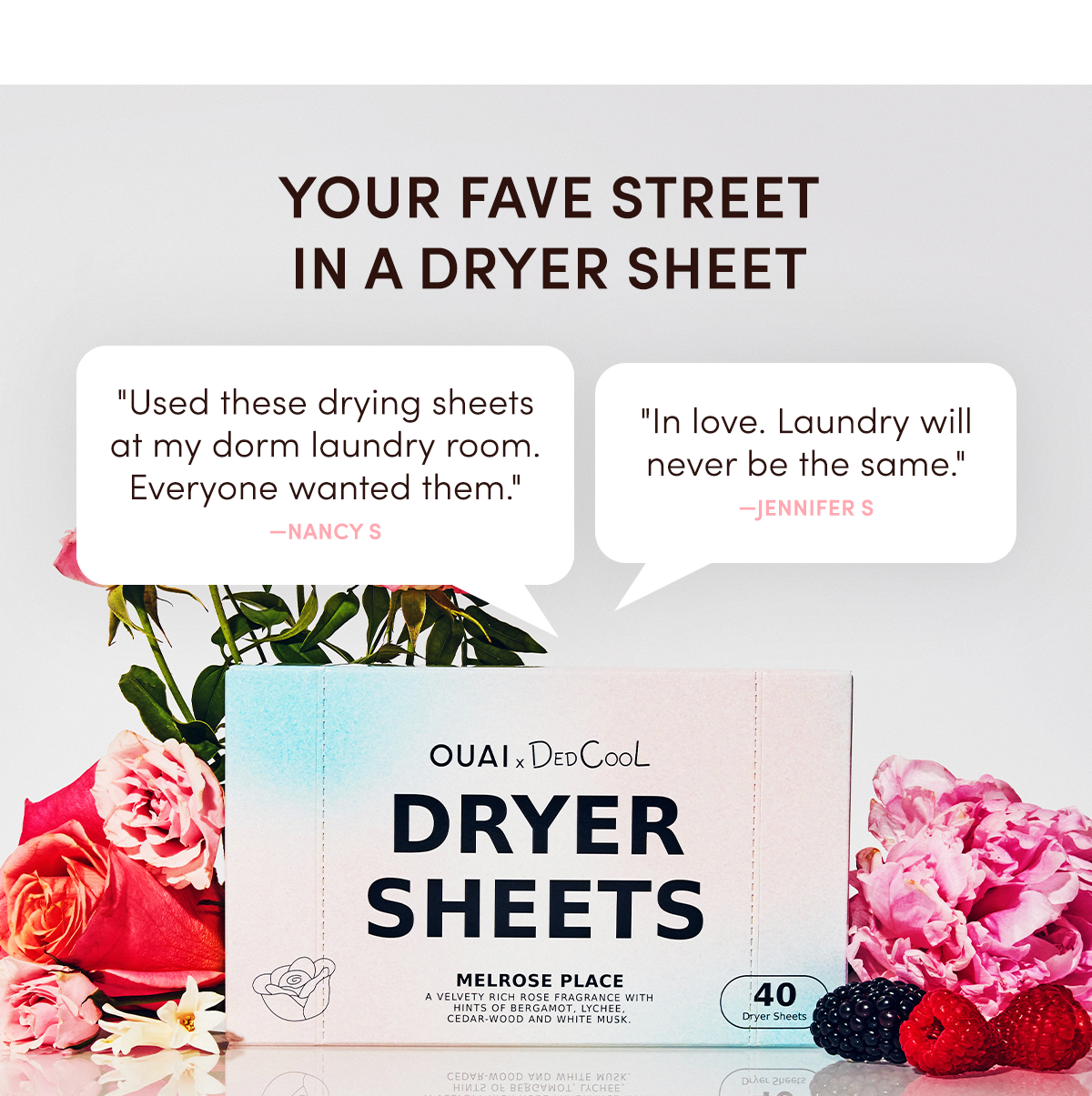Your fave street in a dryer sheet