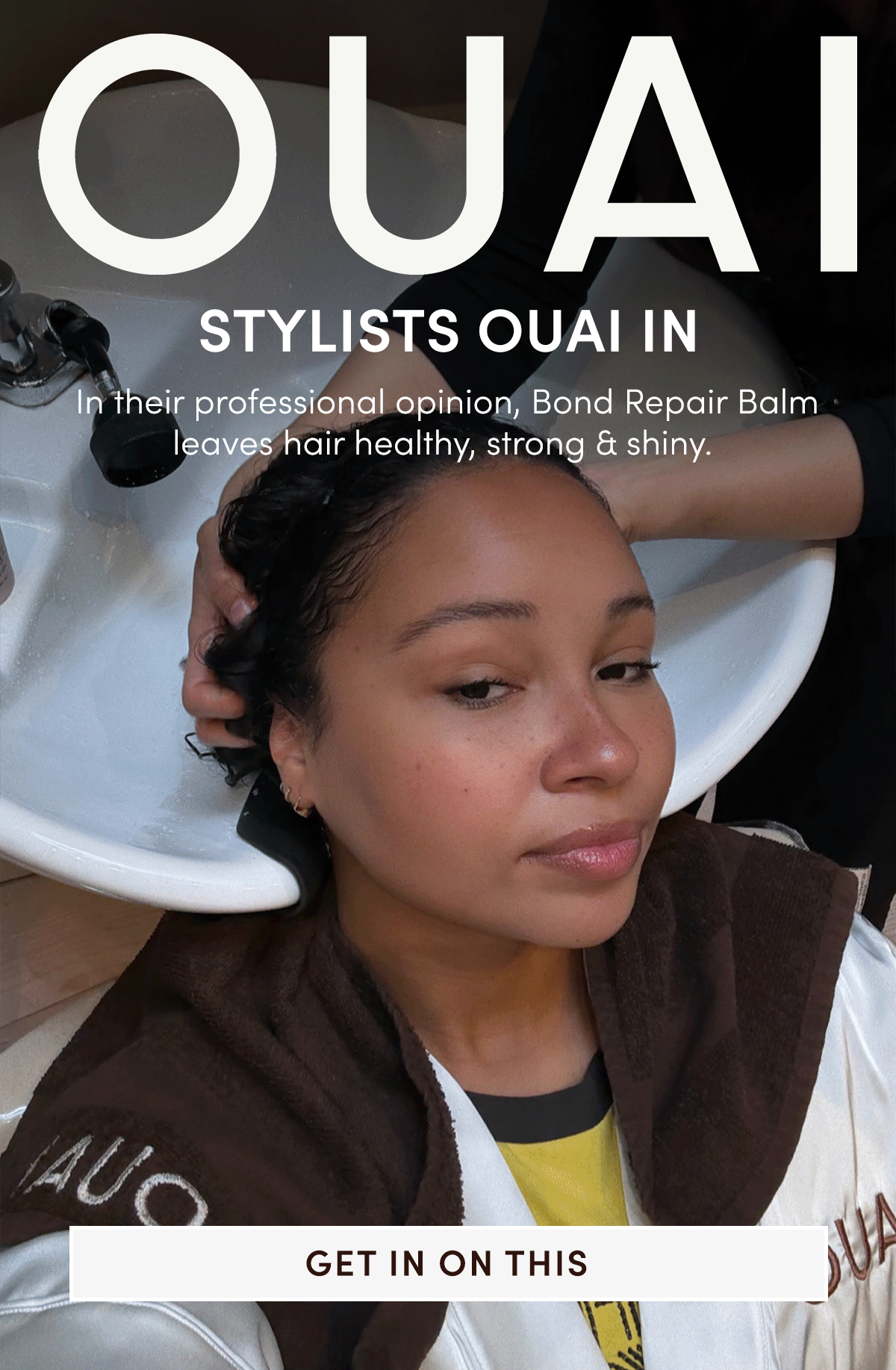 OUAI | Stylists OUAI in | In their professional opinion, Bond Repair Balm leaves hair healthy, strong & shiny.