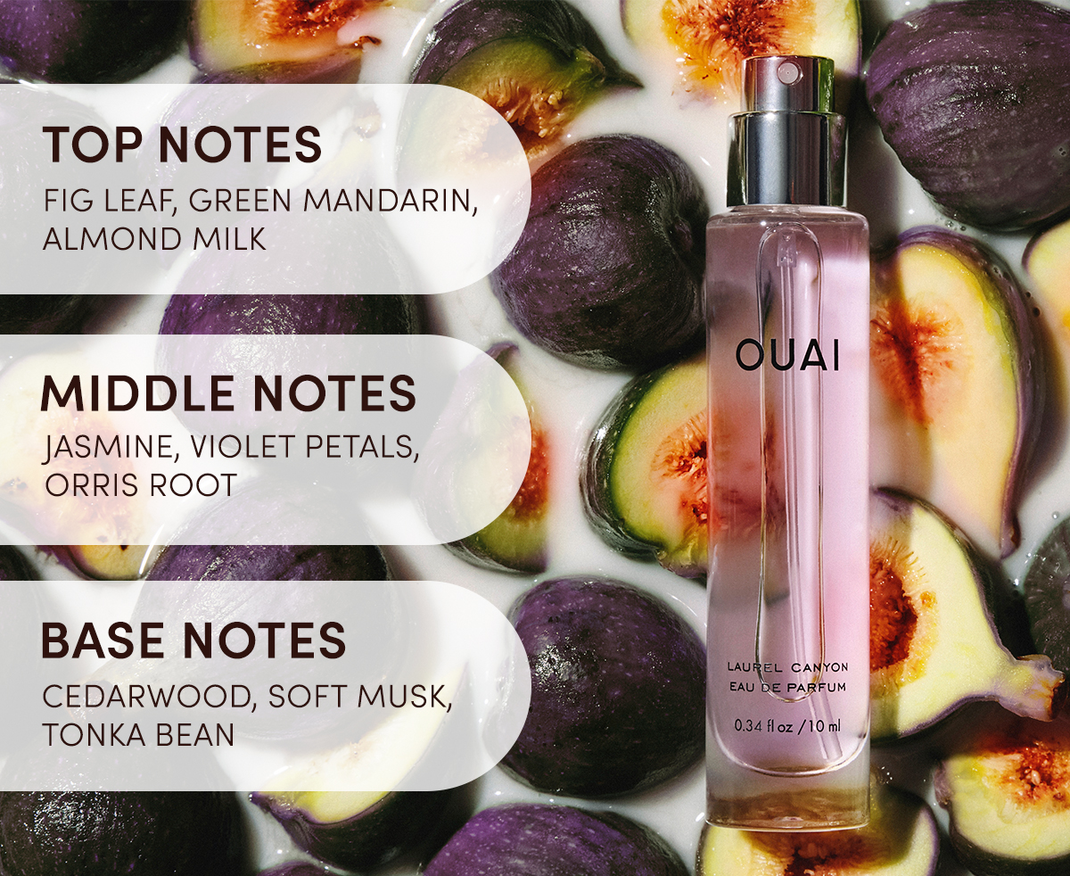 Top Notes: Fig, Green Mandarin, Almond Milk | Middle Notes: Jasmine, Violet Petals, Orris Root | Base Notes: Cedarwood, Soft Musk, Tonka Bean