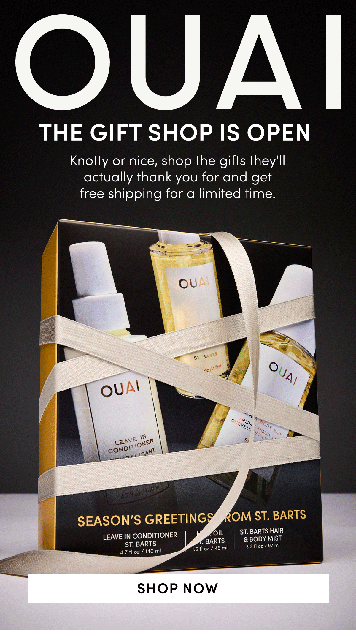 OUAI GIFT SHOP IS OPEN