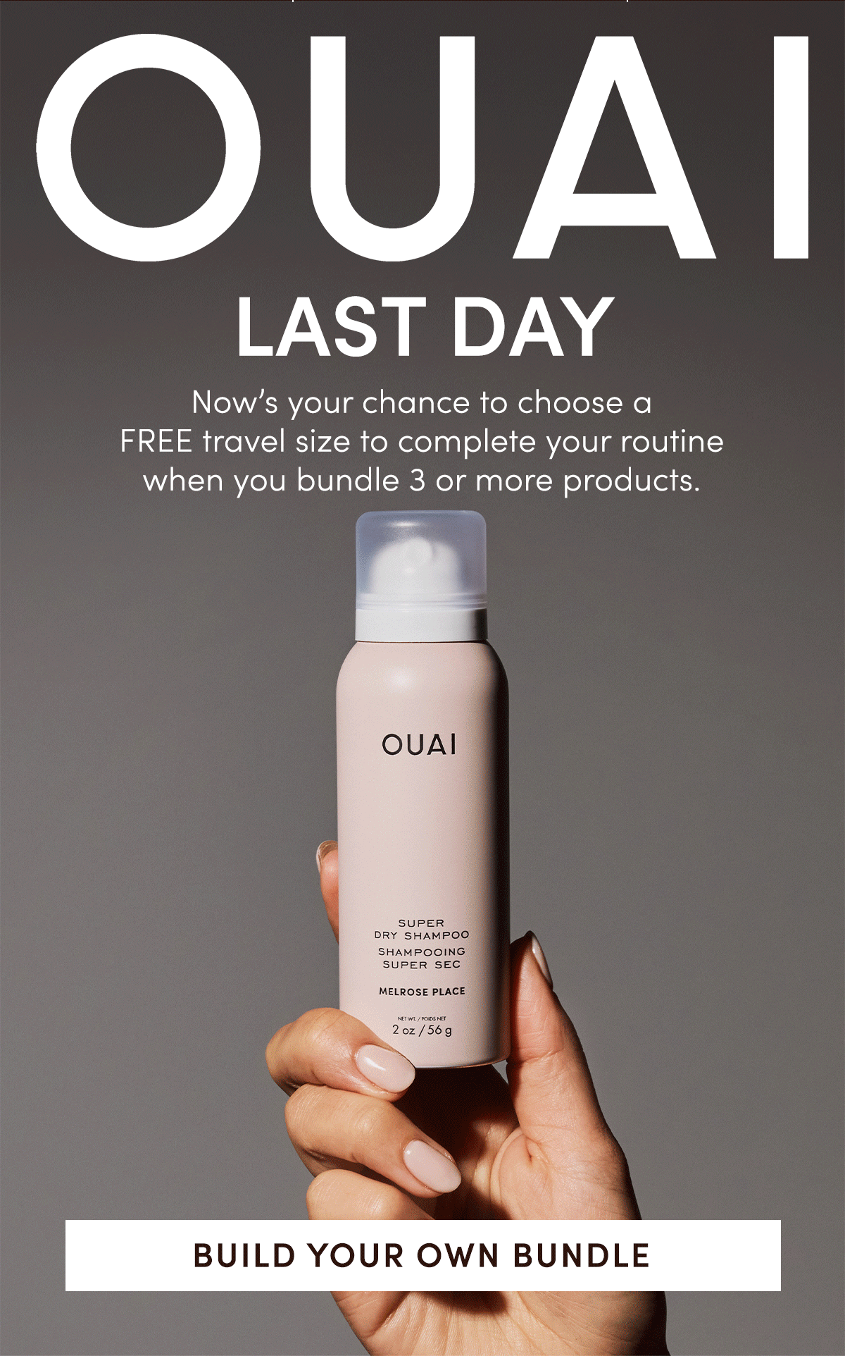 Now's your chance to choose a FREE travel size to complete your routine when you bundle 3 or more products.