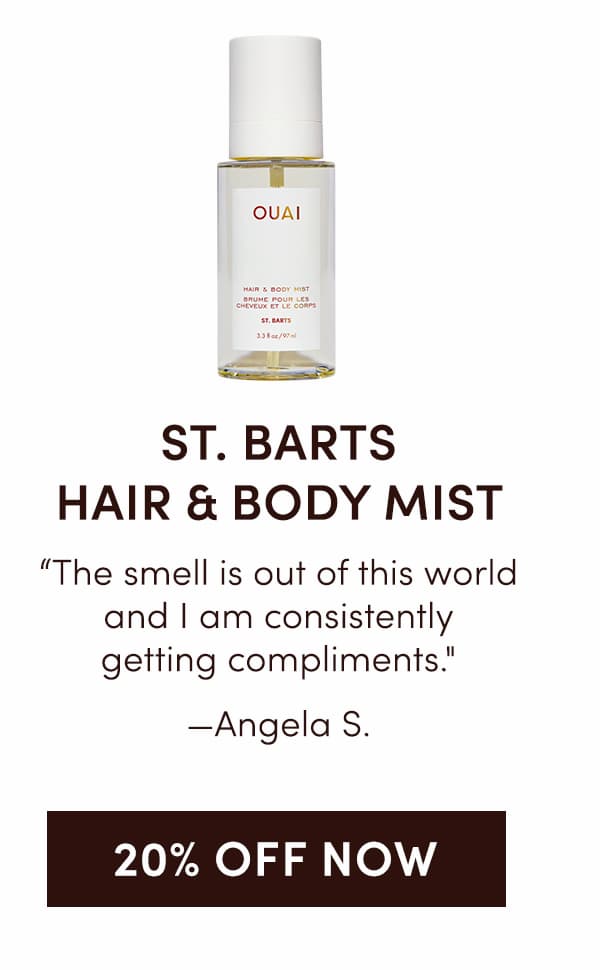 ST. BARTS HAIR & BODY MIST | "The smell is out of this world and I am consistently getting compliments." - Angela S. | 20% OFF NOW