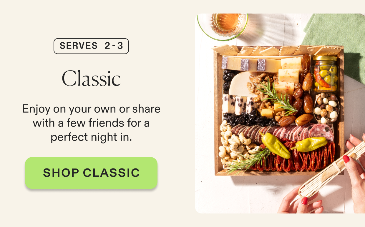 Click to shop Classic Cheese & Charcuterie Board, serves 2-3 people