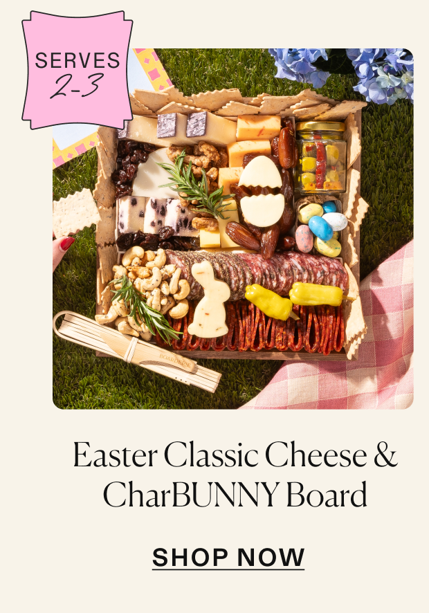 Easter Classic Cheese & CharBUNNY Board