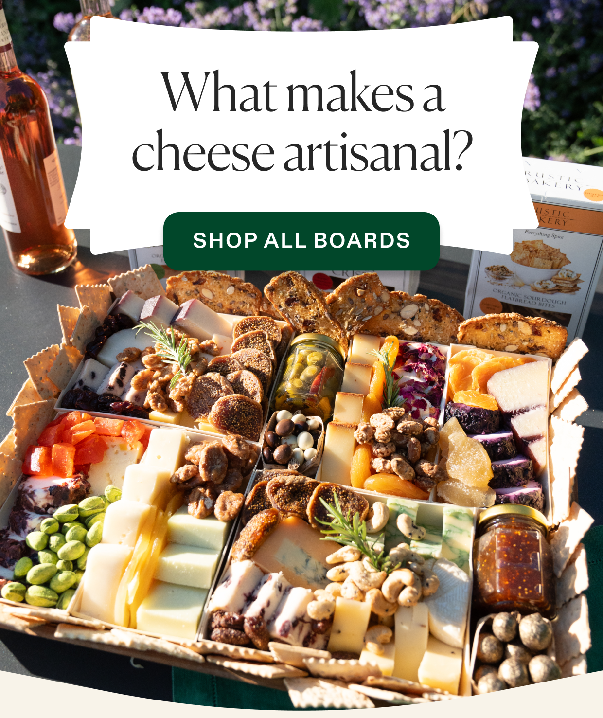 What makes a cheese artisanal? Click to shop all boards.