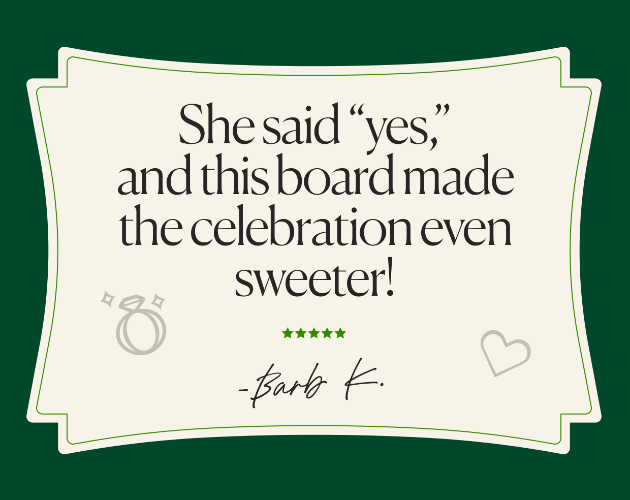 Click to shop engagement gifts