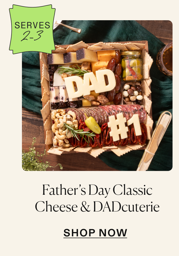 Click to shop father's day small cheese & charcuterie