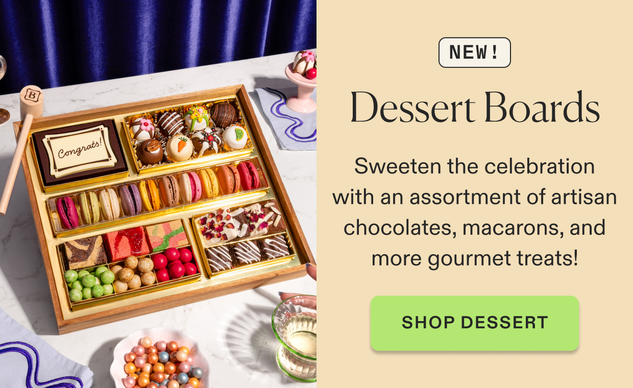 Click to purchase medium "congrats" dessert board, serves 5-7 people