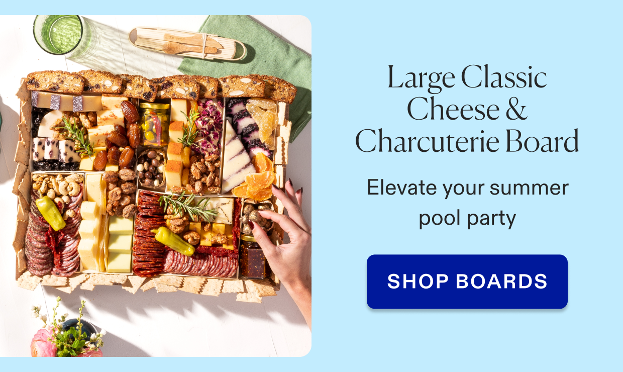 Click to shop large classic cheese & charcuterie board.