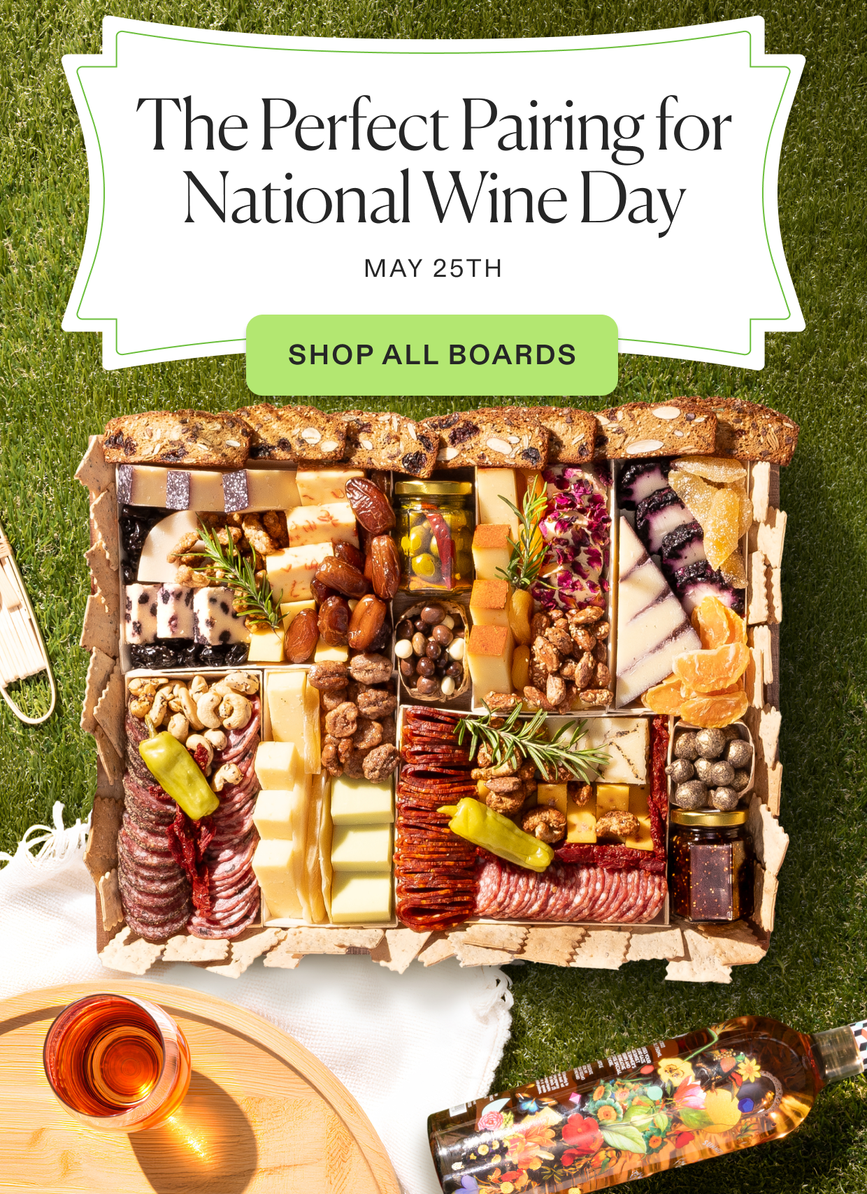 Click to shop cheese pairings for National Wine Day