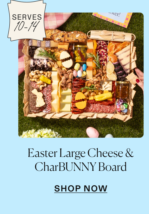 Easter large cheese & CharBUNNY board