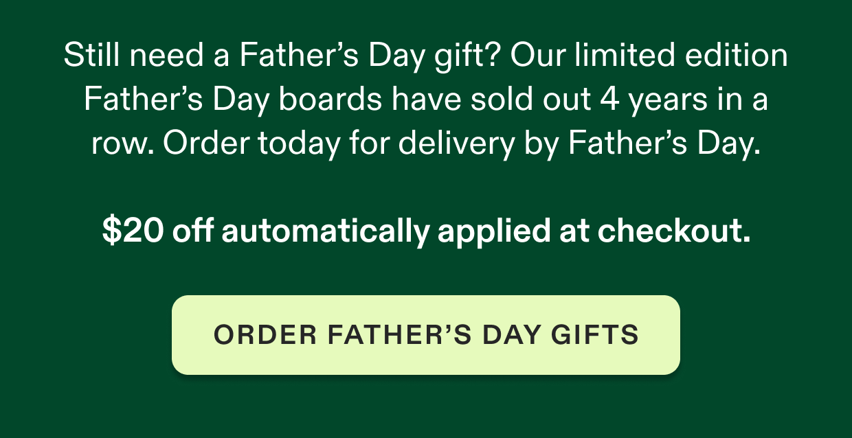 Last chance for Father's Day gifts, click to shop