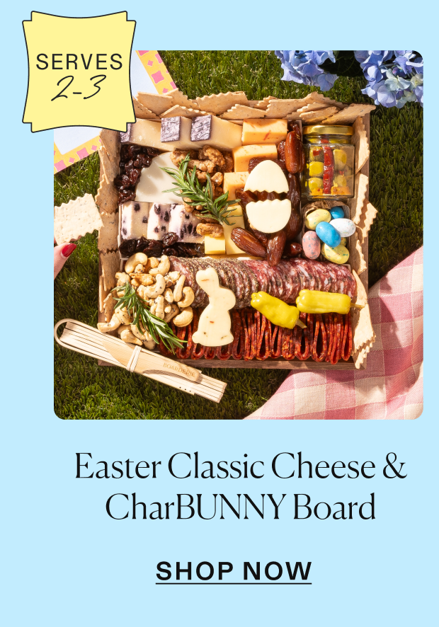 Easter Classic Cheese & CharBUNNY Board