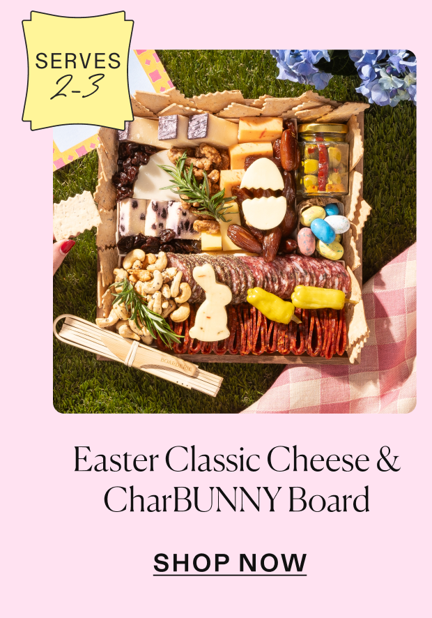 Easter Classic Cheese & CharBUNNY Board