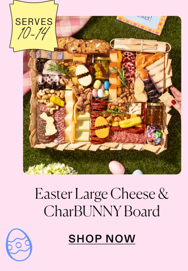 Easter Large Cheese & CharBUNNY Board