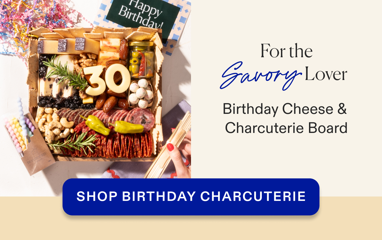 Click to shop birthday cheese & charcuterie boards.