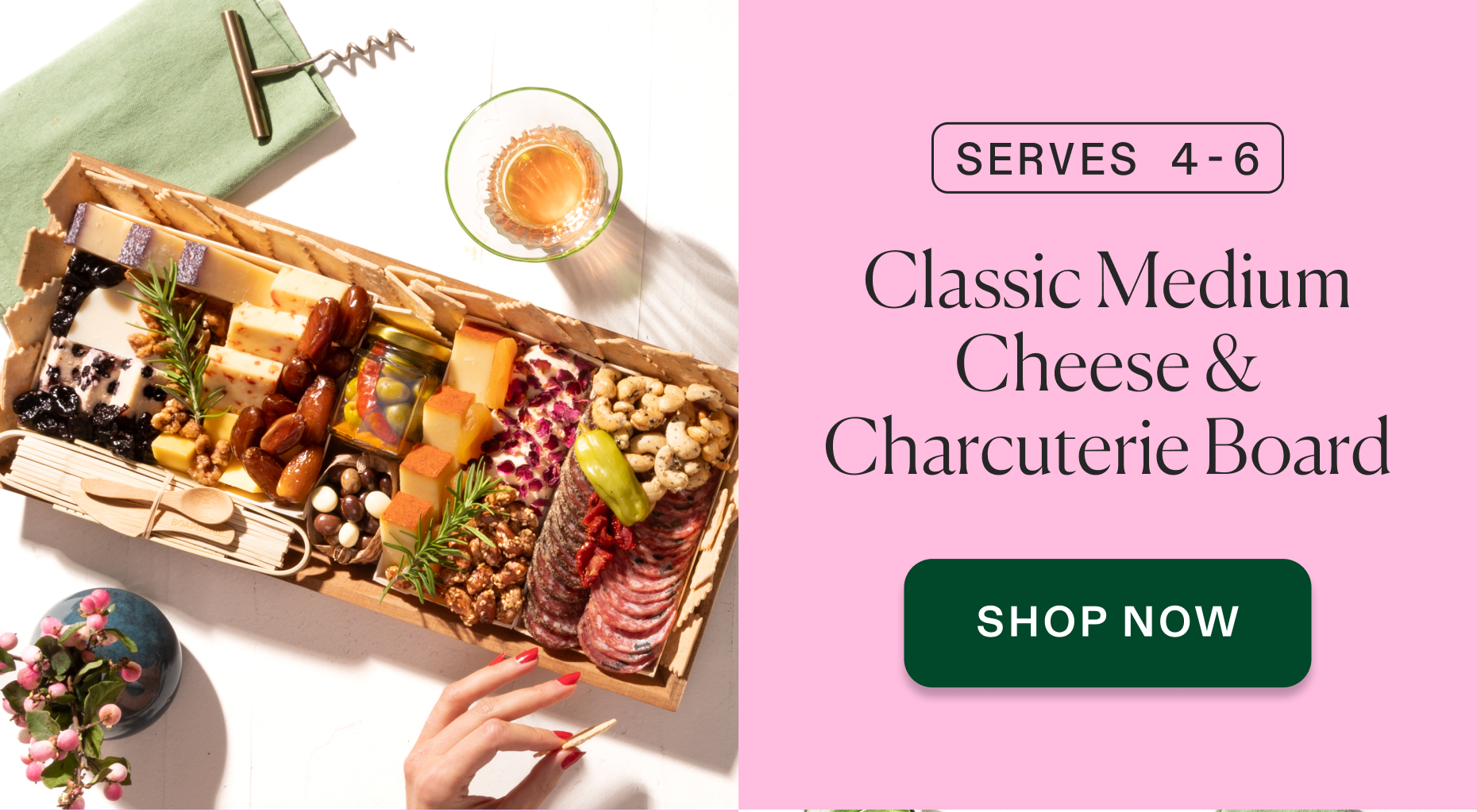 Classic Medium Cheese & Charcuterie Board
