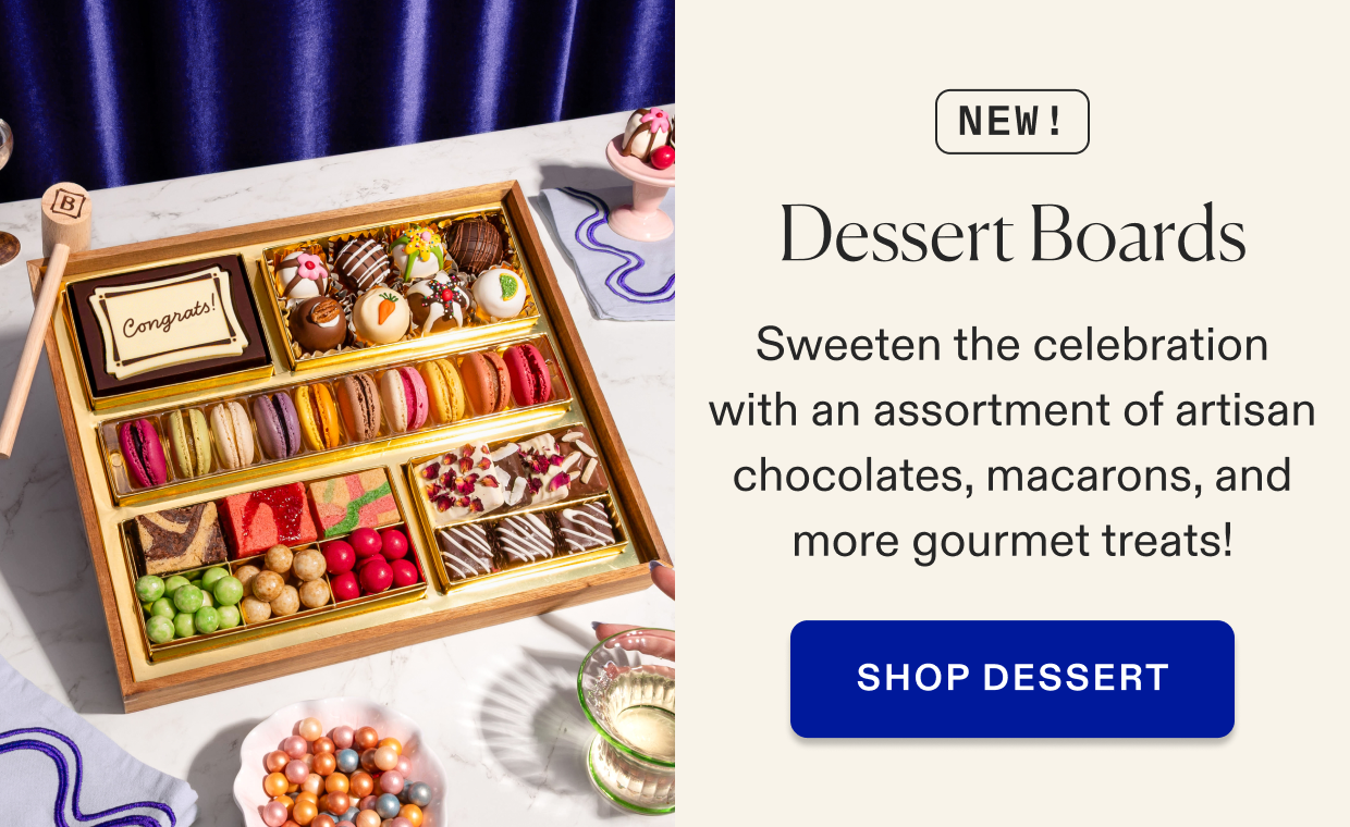 Click to purchase medium "congrats" dessert board, serves 5-7 people