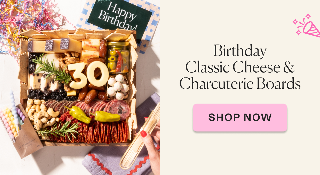 Click to shop Birthday cheese & charcuterie boards.