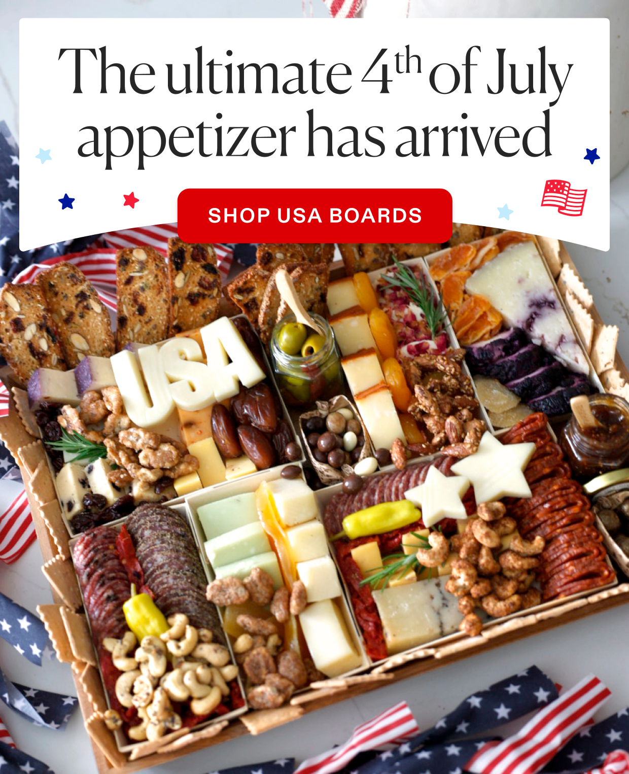 The ultimate fourth of July appetizer has arrived, click to shop USA boards