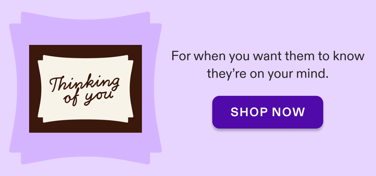 Click to shop medium dessert board with chocolate "thinking of you" message