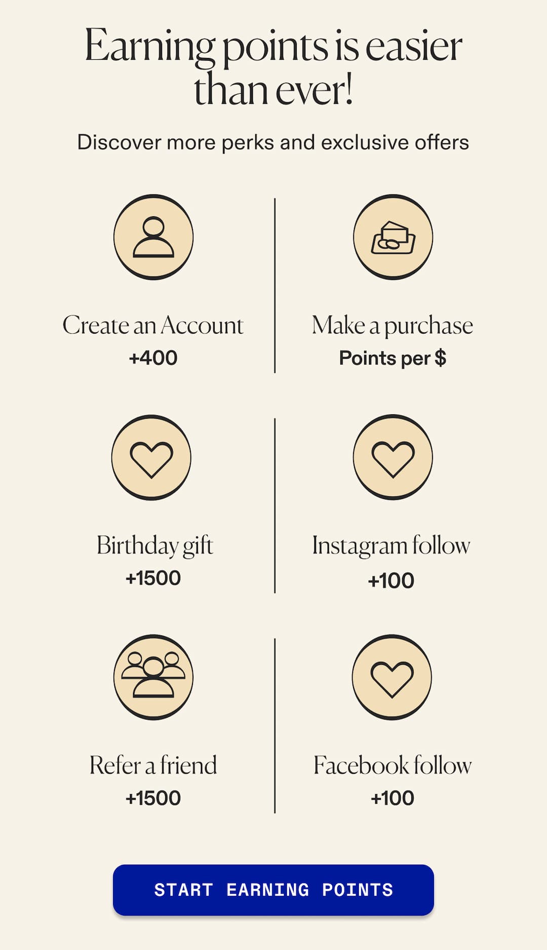 Earning points is easier than ever! Start earning points