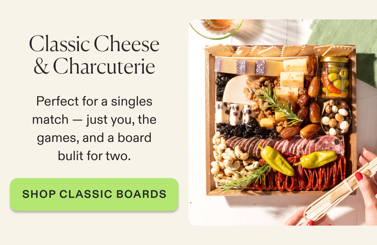 click to shop cheese & charcuterie boards.