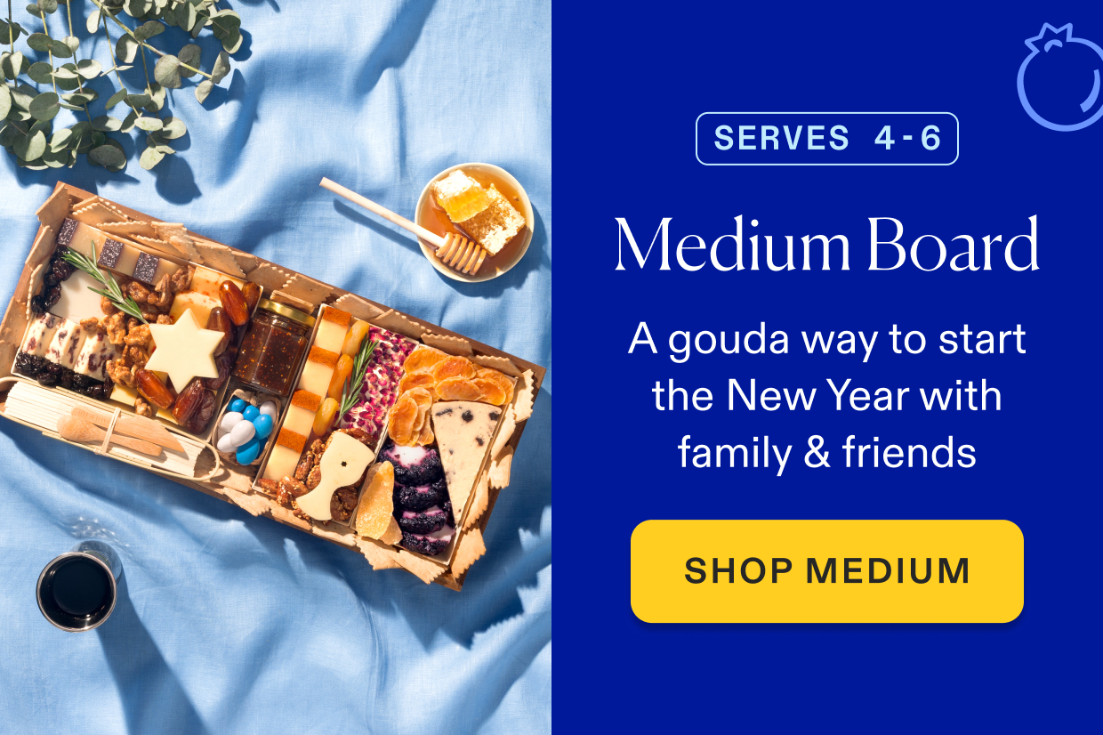 click to shop all cheese boards for jewish high holidays