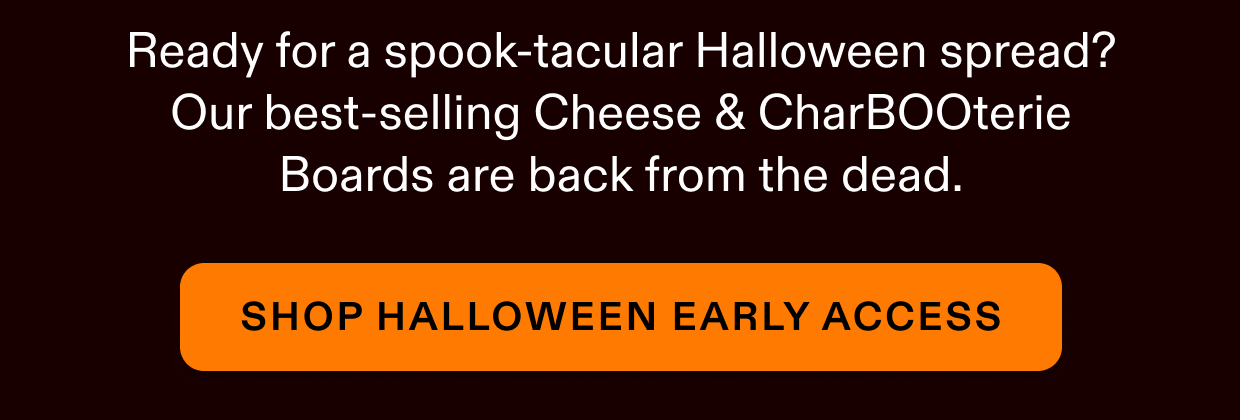 Our best-selling Halloween CharBOOterie boards are back, click to shop halloween