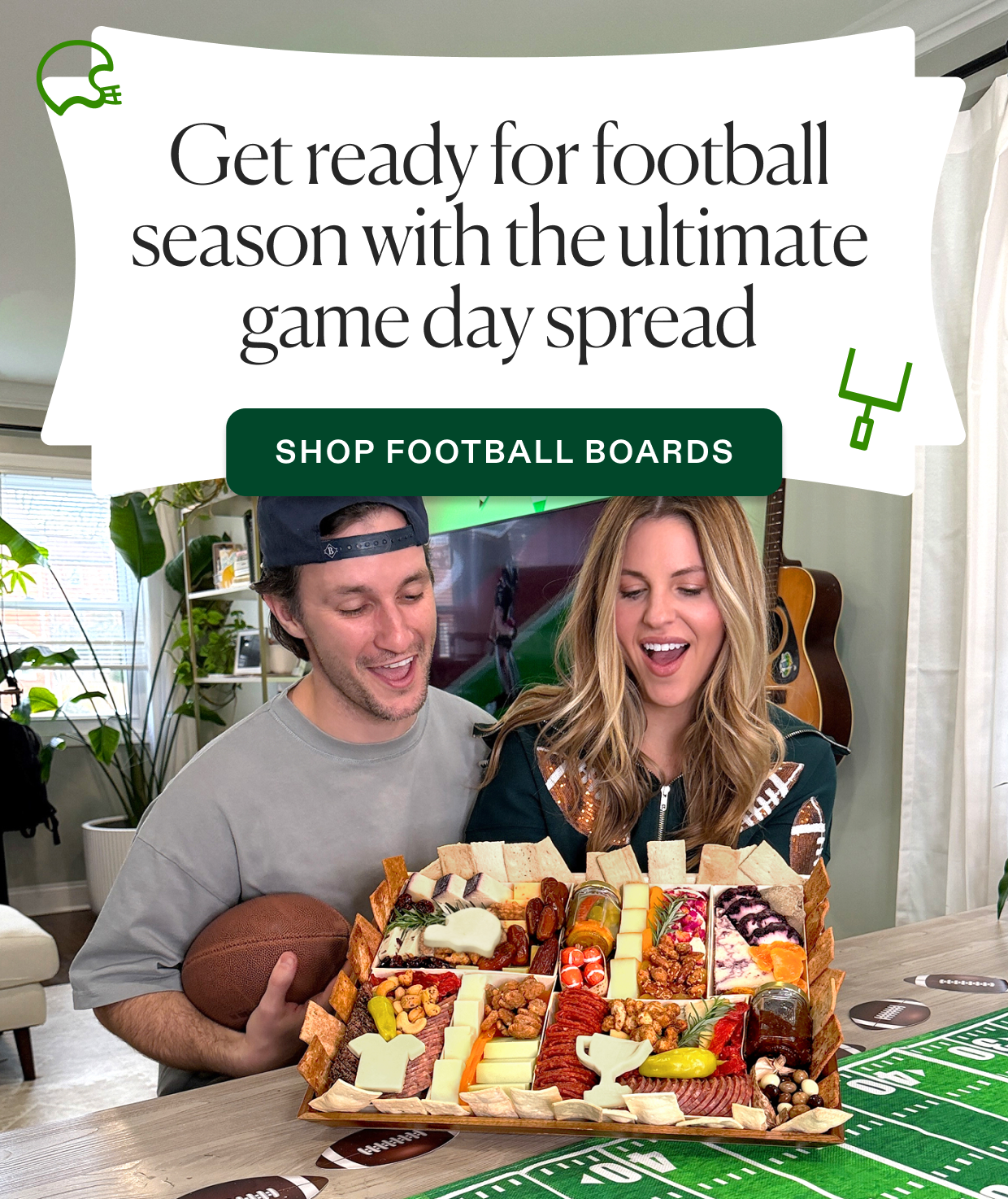 Get ready for football season Click to shop Football boards.