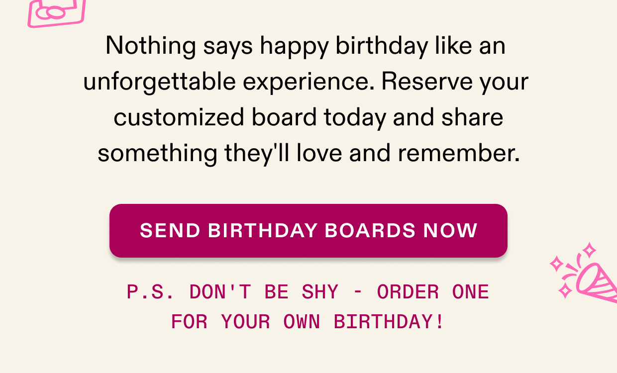 Click to shop Birthday boards