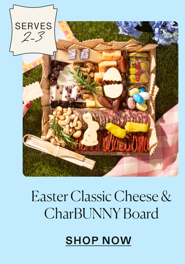 Easter classic cheese & CharBUNNY Board