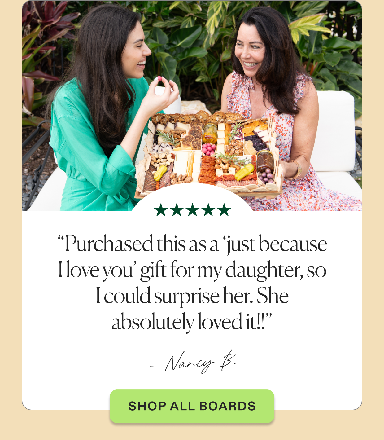 Send a board "just because", click to shop dessert boards