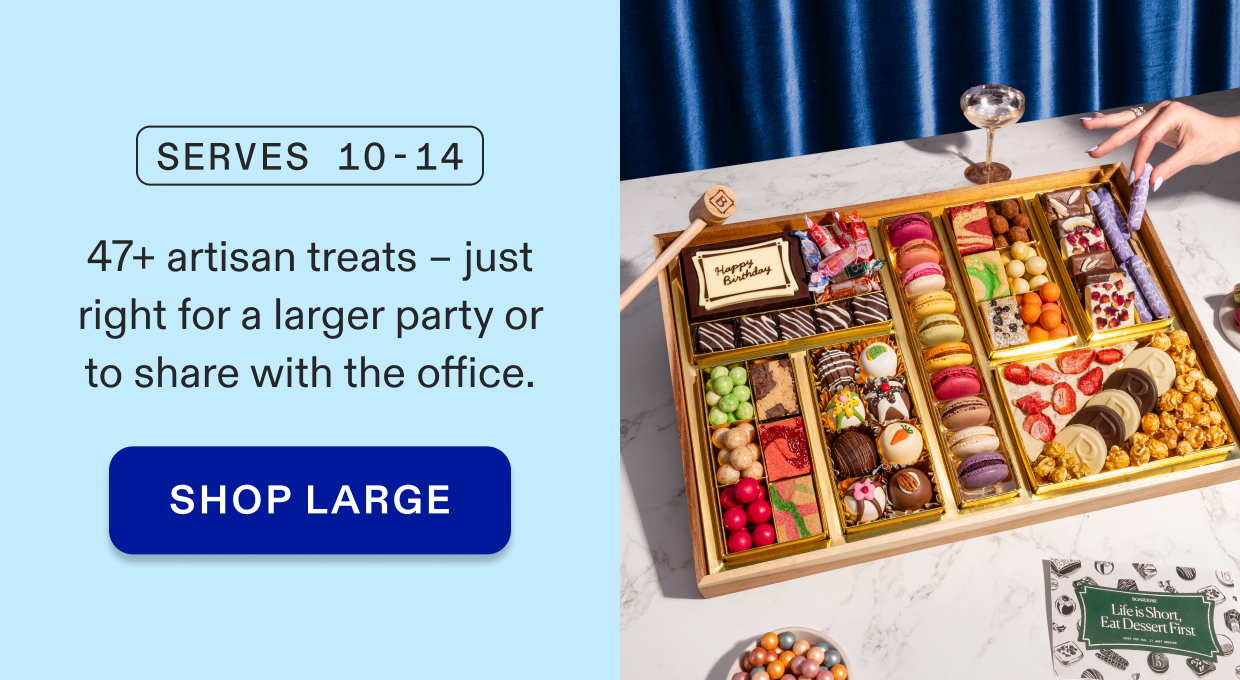 Click to shop large dessert boards, serves 10-14 people