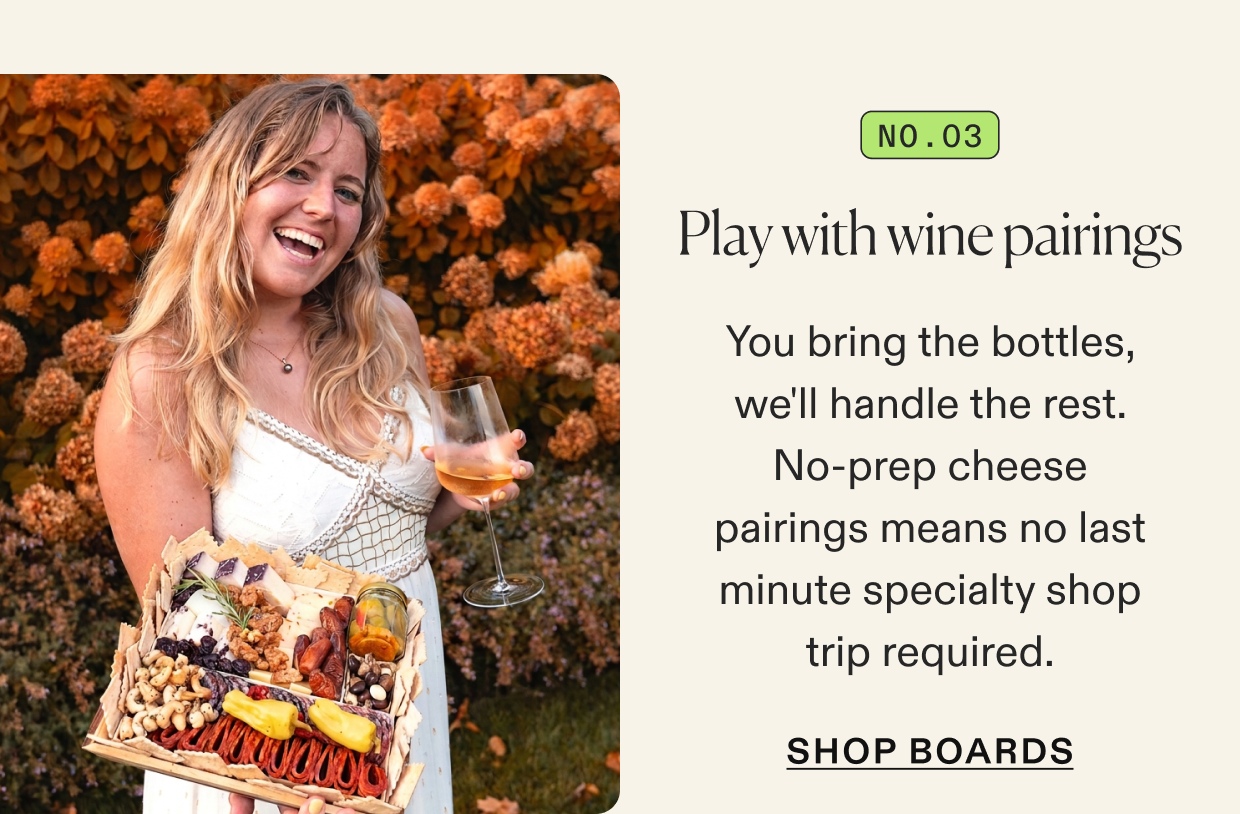 3. play with wine pairings