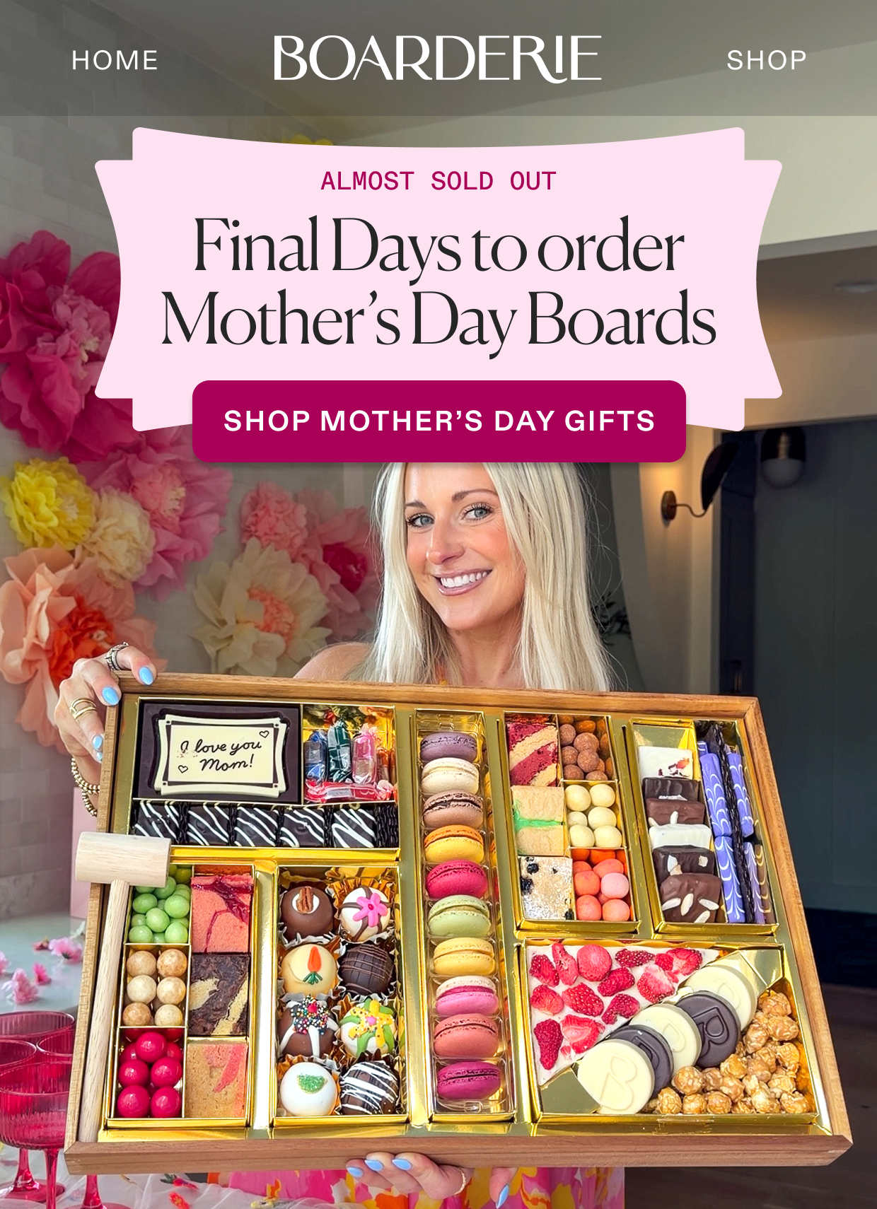 Almost Sold Out, click to shop Mother's Day Gifts