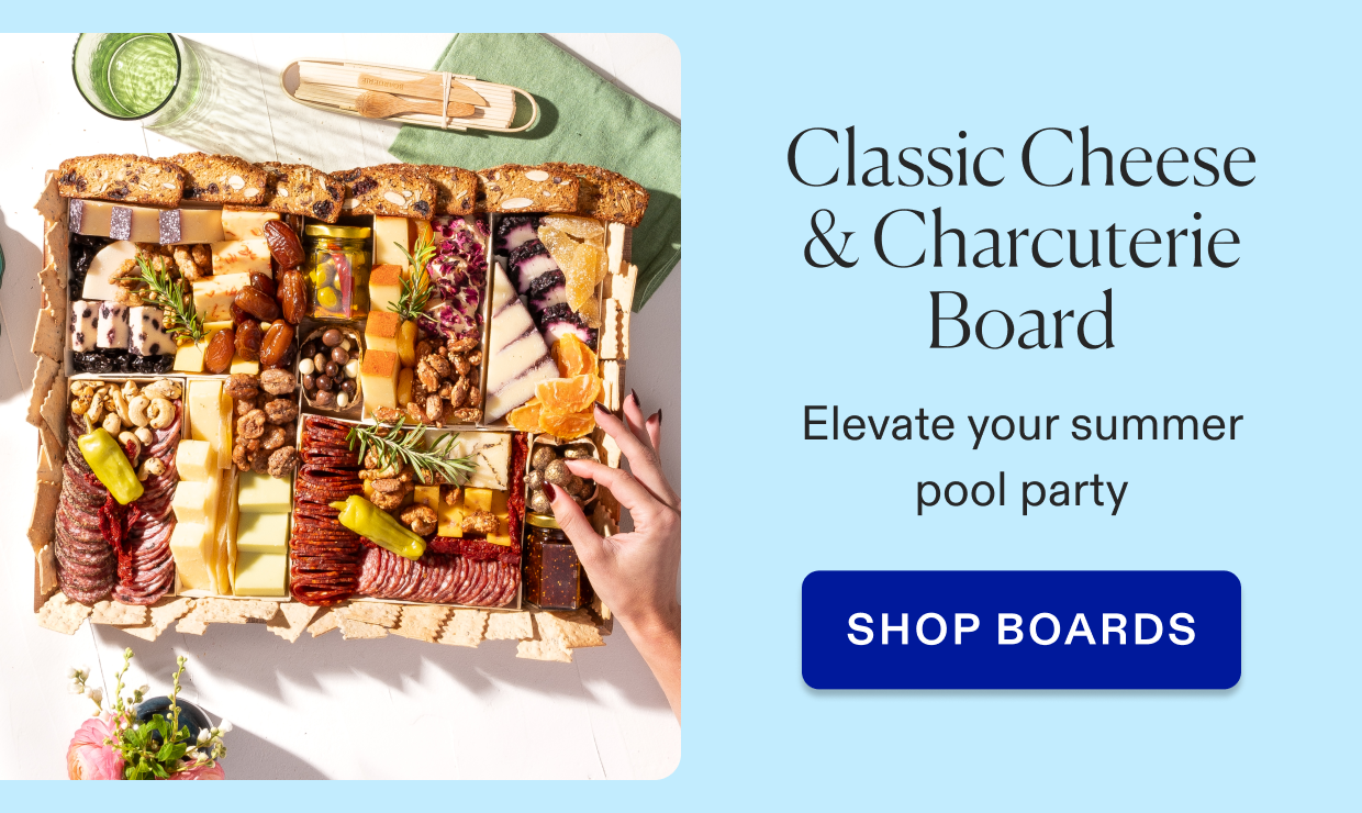 Click to shop classic cheese & charcuterie board.