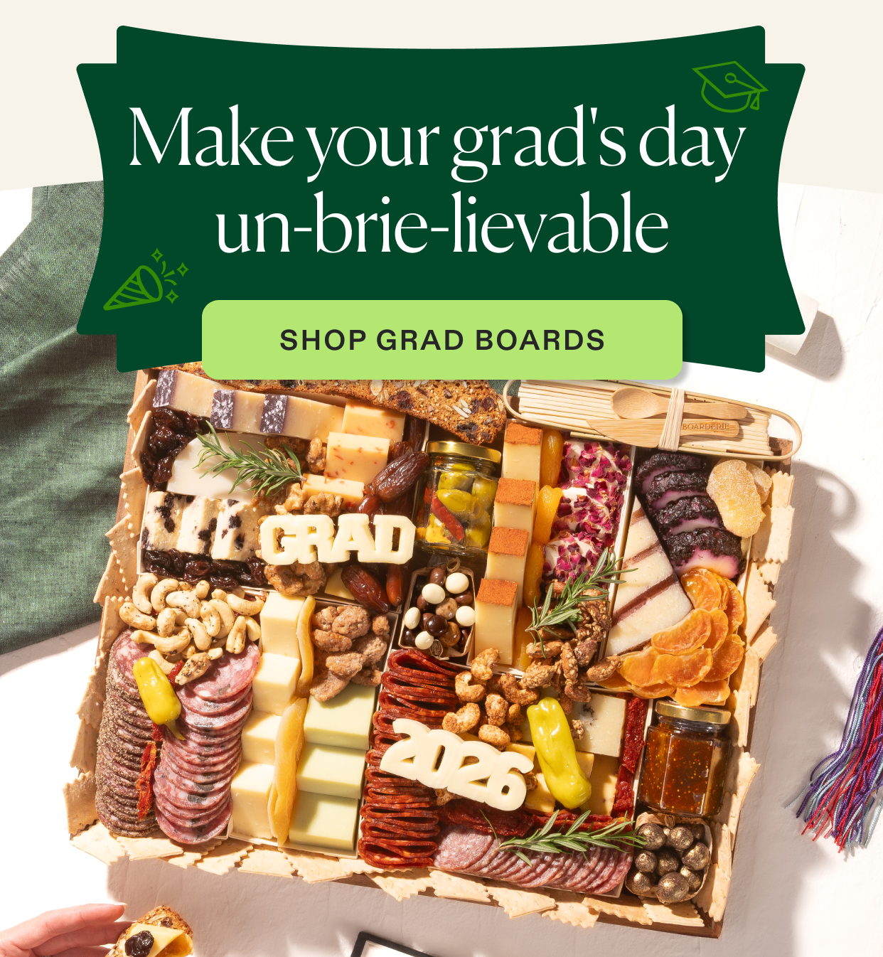 Shop 2026 Graduation cheese & charcuterie boards