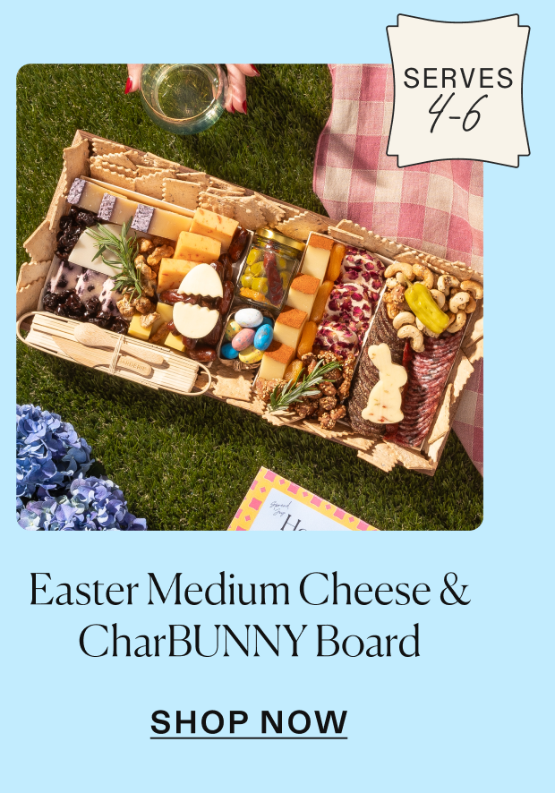 Easter medium cheese & CharBUNNY Board