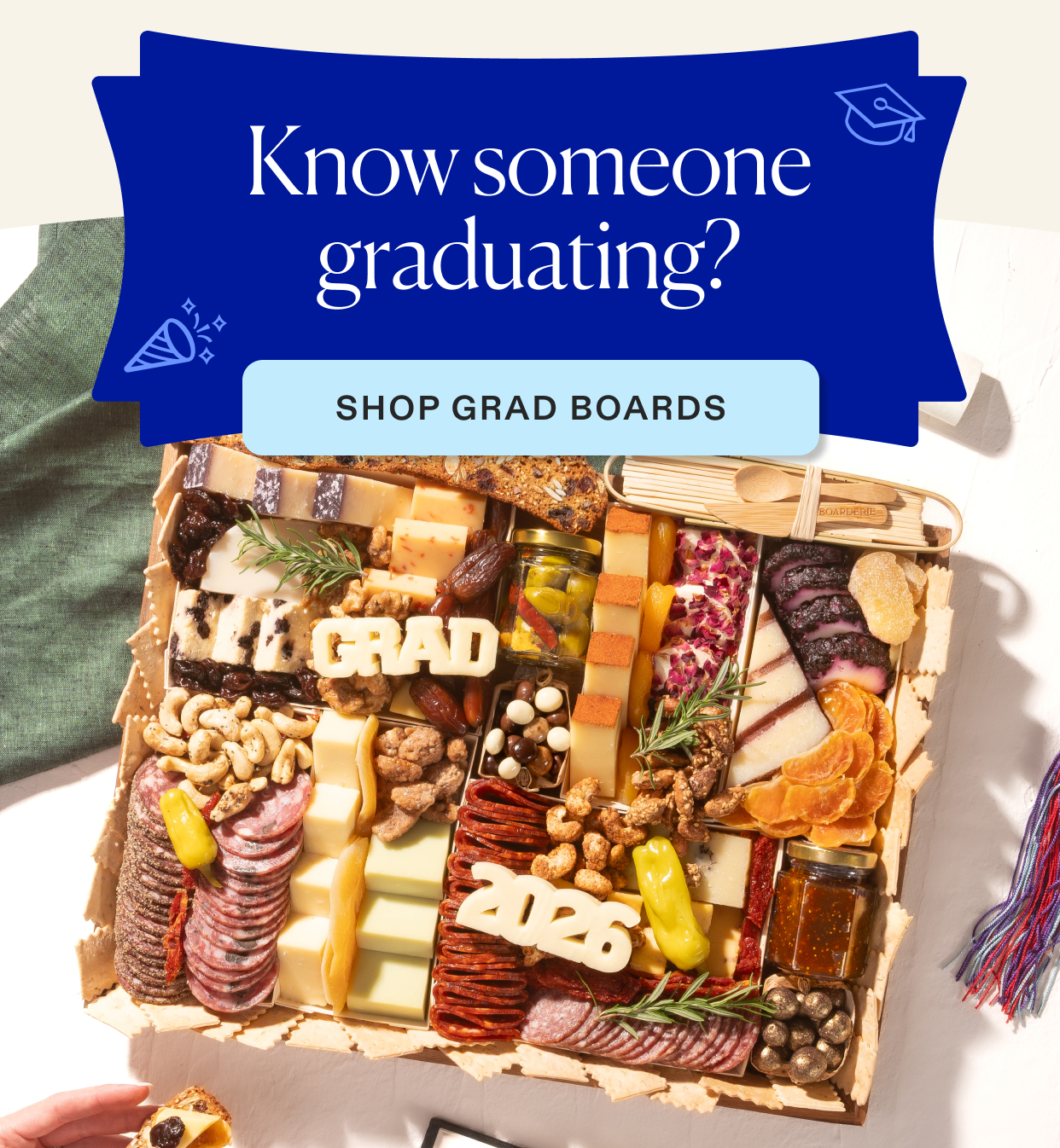Shop 2026 Graduation cheese & charcuterie boards