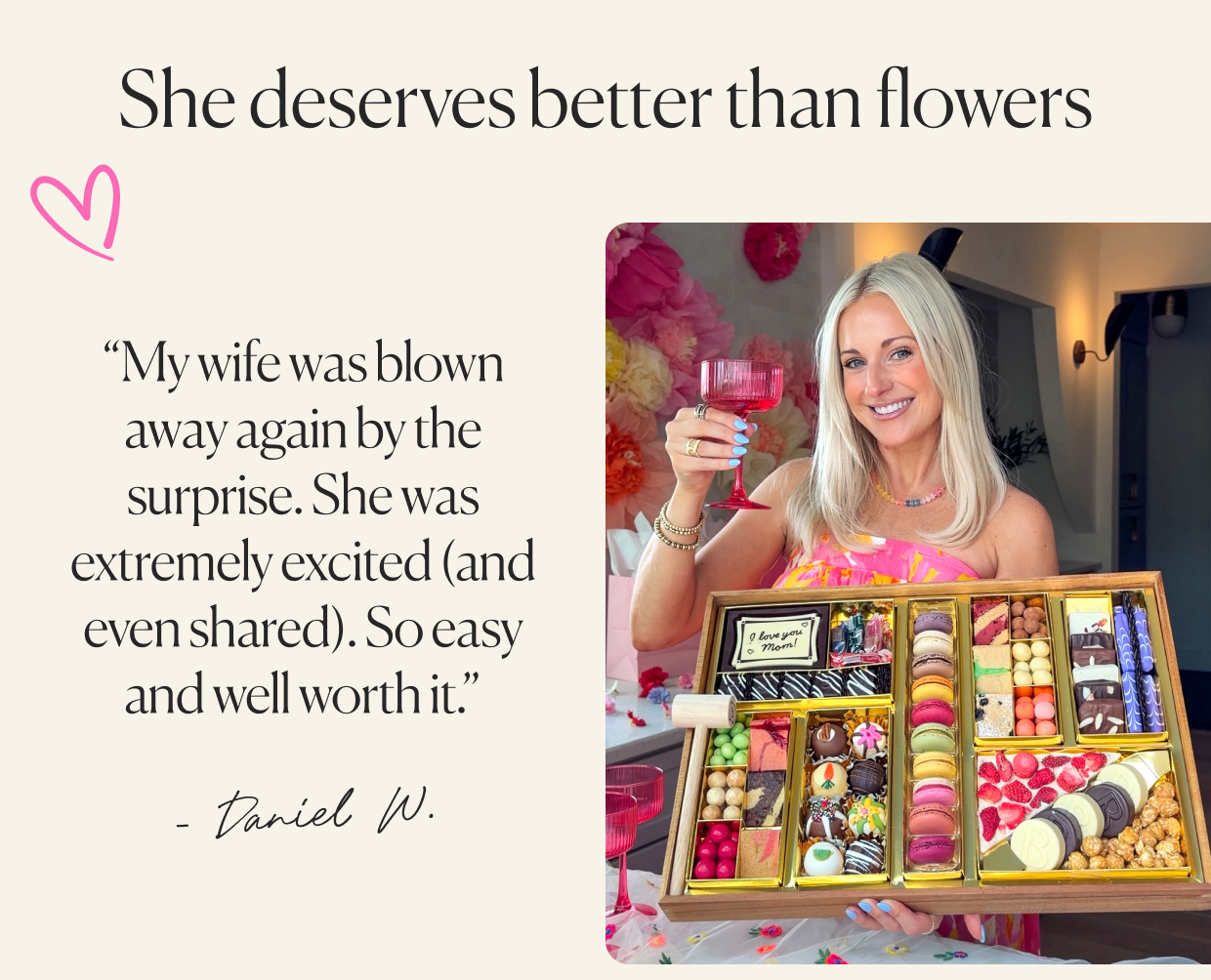 Click to order a large Mother's Day Dessert Board