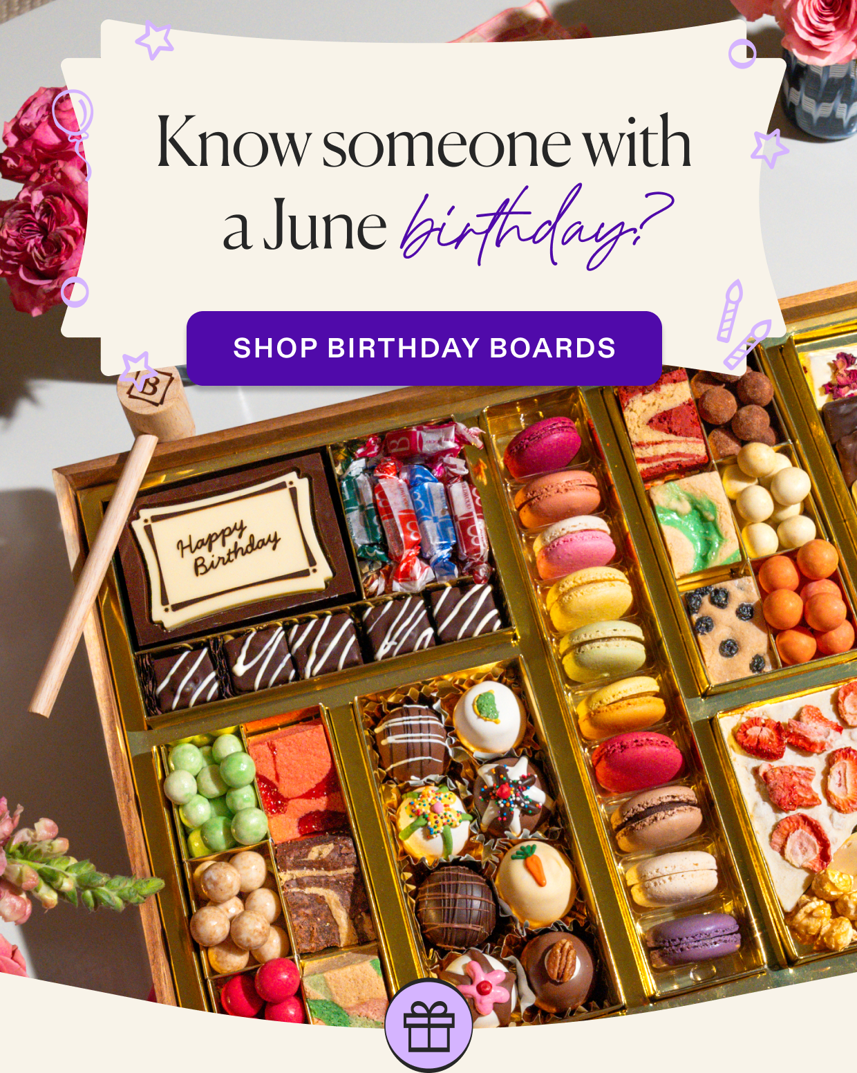 Know someone with a June birthday? Click to shop birthday boards