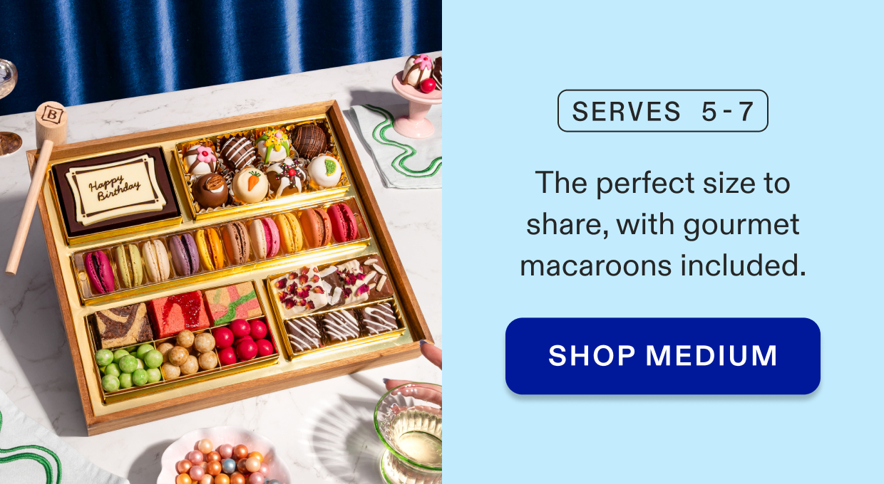 click to shop medium dessert boards, serves 5-7 people