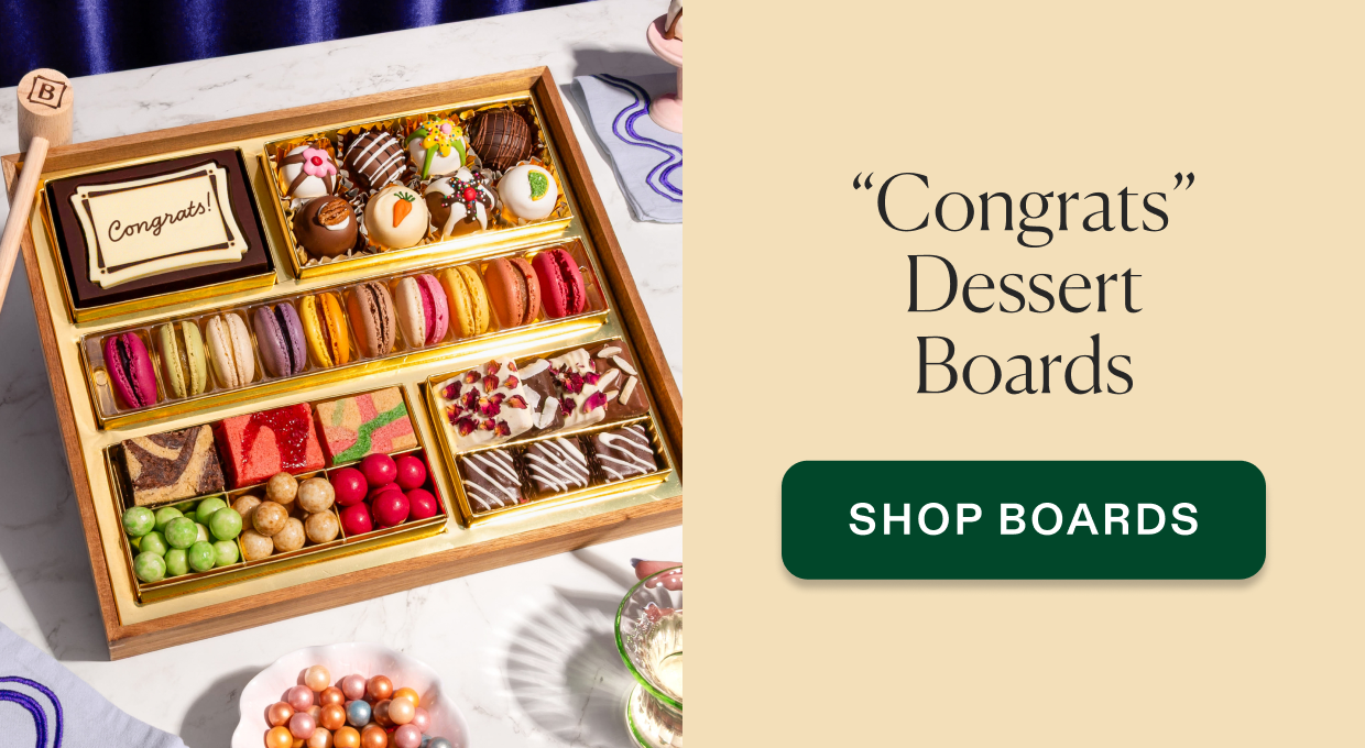 Click to shop "congrats" Dessert boards