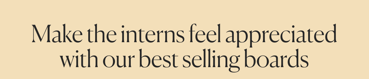 Make the interns feel appreciated, click to shop gourmet thank you gifts