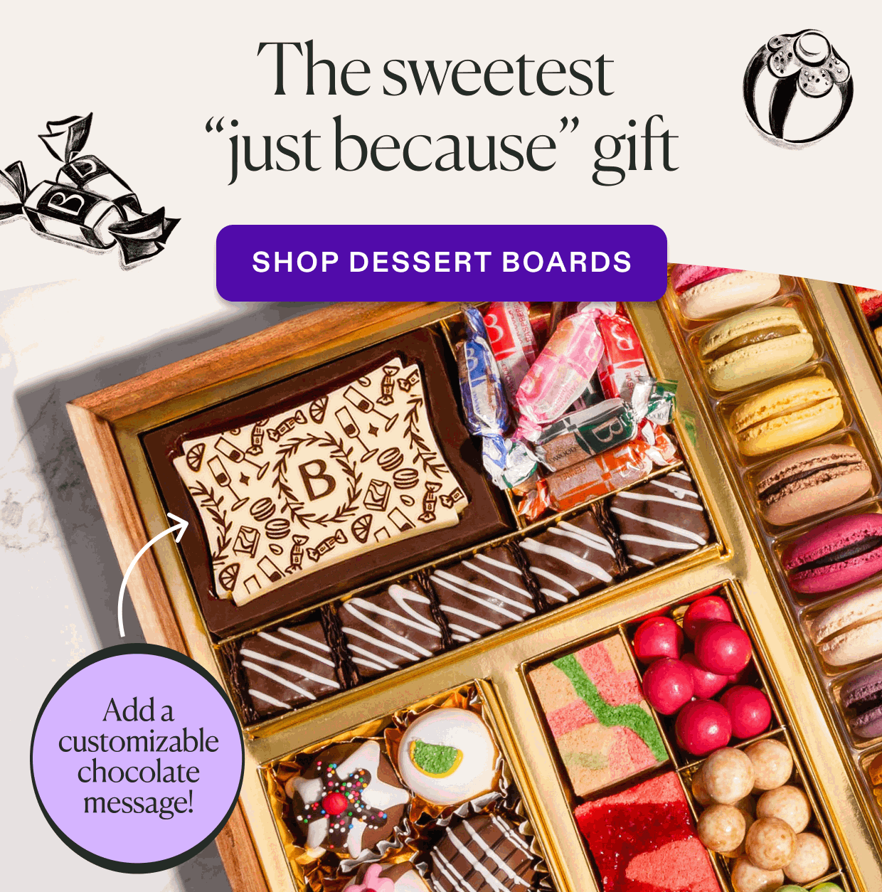 Click to shop dessert boards