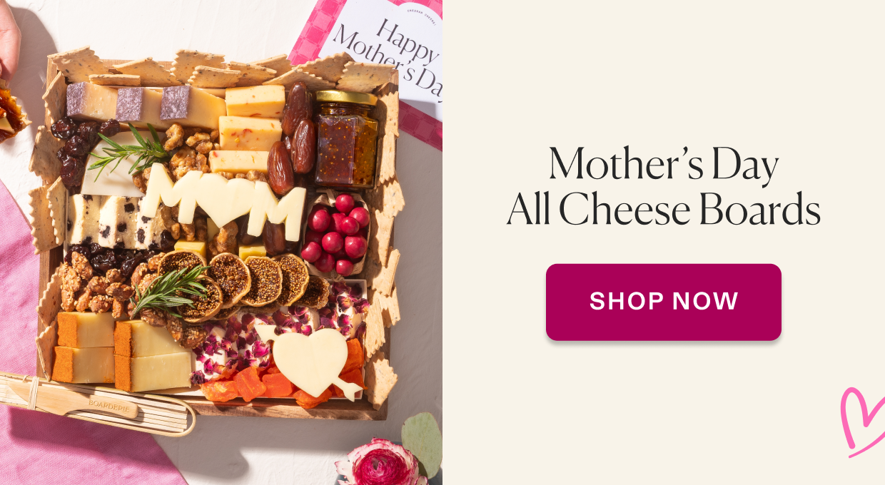 Click to shop Mother's Day all-cheese (no meat) boards