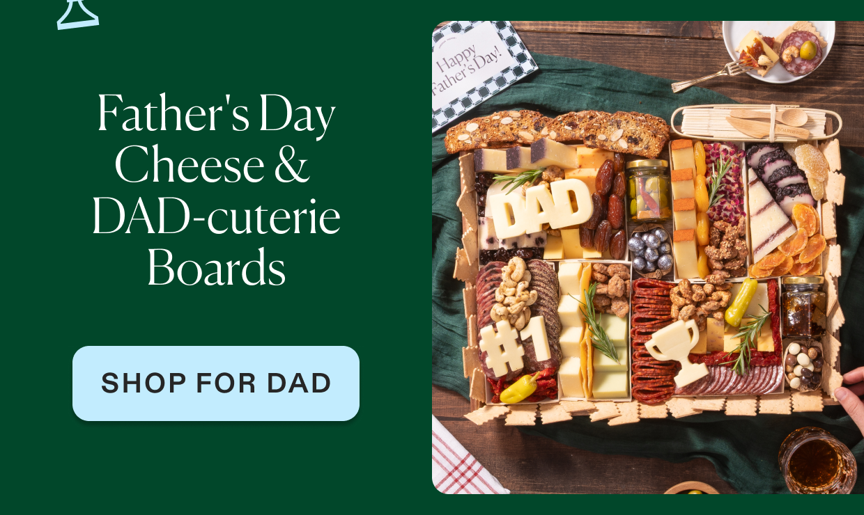 Click to shop Father's Day cheese & charcuterie boards